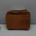 Genuine Leather Bible Cover Cowhide Bible Case for Men Women Church Bag Protective Book Holder with Double Zippers Full Grain Leather Portfolio Organizer Bible Carrying Case with Handle