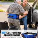 Rhino Valley Gait Belts for Seniors, 59" Gait Belt with 7 Handles, Anti-Slip Padded Gate Belts Medical for Elderly, Transfer Belt with Quick Release Buckle for Standing Aids&Support