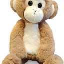 World's Softest Plush Stuffed Animal for Baby, Toddler, Kids, Adults - Adorable Toy Made from Kid-Friendly, Quality Materials - Lushee MoMo Monkey, 10"
