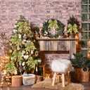 16 Pcs Christmas Tree Bows Decoration, 6 Inch Large Christmas Bows Red Green Dot Bows Ribbons Ornaments Christmas Wreath Decorations for Tree Gift Wrapping Wall Home Front Door Decor