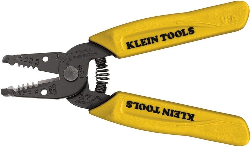 Klein Tools 11048 Dual Wire Stripper Cutter for Solid Wire, Made in USA