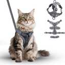 Cat Chest Straps and Belts, Anti-Escape Adjustable Soft net cat Belts, Easy to Control, Breathable, Chest Straps Set for All Types of cat VestsS