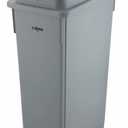 Winco PTC-23SG Slender Trash Can, 23-Gallon, Gray,Medium