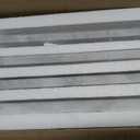 Carrara White 8 Pack of 2x12'' Marble Chair Rail Trim Molding Polished Ogee Edge Trim Tile for Bathroom