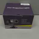 Holiday Projector Lights Outdoor, 2-in-1 HD LED Outdoor Projectors with Remote Control Timer, 3D Ocean Wave & 8 Patterns Waterproof Lanscape Lights for Indoor Valentine Xmas Halloween Holiday Party