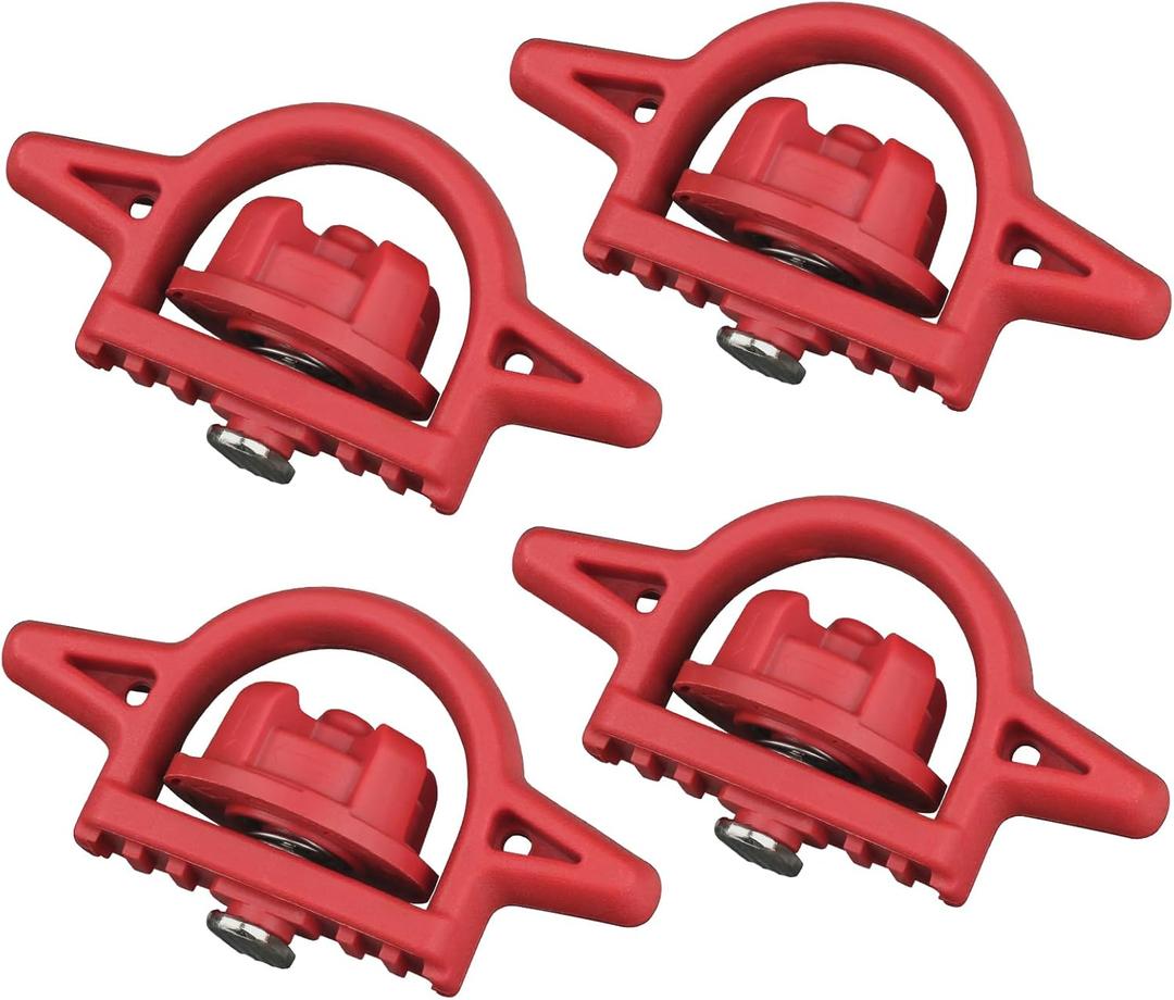 APPERFiT Bed Cleat Tie Down Anchor for Truck Bed Rail System 4pcs Compatible with 2005-2024 Toyota Tacoma Tundra Cargo Bed Accessories Parts PT278-35160 Striker Luggage Holders