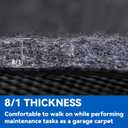 Garage Floor Mat, 6 x 8 Ft Waterproof Mat with Non-Slip Backing, Reusable Absorbent Surface, Easy Clean Floor Protector Oil Spill Mats for Garage, Driveway, Workshop