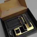 Harfo Smart Door Lock, Heavy Duty 5 in 1 Keyless Entry Door Lock, Full App Control Digital Keypad Lock, Reversible Handle with Fingerprints and Passcodes for Family/Office/Apartment (Gold)