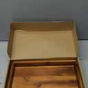 Demigo Acacia Wood Valet Tray & Catchall - 12.2x6 Inch Organizer for Nightstand, Entryway, Dresser - Holds Keys, Wallet, Phone, Jewelry (Brown)