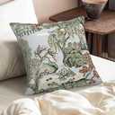 Boho Coral Chinoiserie Pillow Cover 18x18 Inch Set of 2