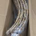 24" Christmas Tree Collar, Hand Woven Hyacinth Christmas Tree Base, for Artificial Trees - 4 Piece Rustic Farmhouse Tree Skirt Replacement, Fits Below 23" Tree Stand, Natural Hyacinth