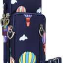 DOB SECHS Small Crossbody Wallet Phone Bag Shoulder Strap Wallet Pouch for Women Mini Crossbody Cell Phone Purse
