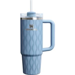 STANLEY Quencher H2.0 Tumbler with Handle and Straw 30 oz | Flowstate 3-Position Lid | Cup Holder Compatible for Travel | Insulated Stainless Steel Cup | BPA-Free | Slate Blue Drift