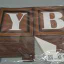 Jetec 10 Piece 7x 7x 7 inch Baby Shower Centerpiece Boxes Baby Shower Party Decorations Table Display with Letters Gender Reveal Party Favor Block Holder(Wood Style)