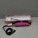 LANDOT Hair Straightener and Curler 2 in 1 Twist Ceramic Flat Curling Iron for Straighten & Curl Hair, Dual Voltage, Fast Heat Up, 12 Adjustable Temps 250-450 Fit All Hair Types, Rose Gold, 1 inch