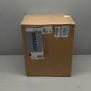 Creative Co-Op Luxe Aluminum and Marble Martini Table, Black