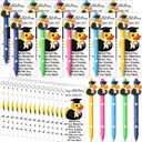 Sinload 24 Sets Graduation Gifts for Students Bulk Class of 2026 Ballpoint Graduation Party Favors for Guests Duck Ballpoint Pen with Inspirational Cards for College School End of Year