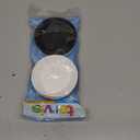 Tervis Travel Lid Made in USA Double Walled Insulated Tumbler Travel Cup Keeps Drinks Cold & Hot, Fits 24oz Tumblers & 16oz Mugs - 4pk, Assorted Black and White