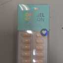 BTArtbox Press On Nails Square - Pastel Short Press On Nails with Glue for Women, Opaque Soft Gel Glue On Nails in 16 Sizes - 32 Stick On Nails Kit, Brief Nude