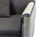 Fully Wrapped Cat Scratcher Couch- Natural Sisal Furniture Protection from Cats-Corner cat Scratcher for Couch Bed,Chair-Easy Installation (Light Gray Left Sofa Armrest)