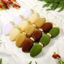 15 Pcs Christmas Velvet Balls Bulk C9 Flocked Christmas Tree Ball Ornaments Plastic Shatterproof Xmas Decorative Hanging Home Ornaments for Xmas Tree Party Holiday Decor (3.15'',Morandi)