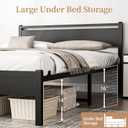 Easy Install 16 Inch Full Size Bed Frame with Headboard&Footboard