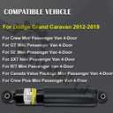 2PCS Rear Shock Strut Absorbers Compatible with Dodge Grand Caravan 2012-2020, for Chrysler Town & Country 2012-2016 68144123AC 68144123AB 894-4104-000-754