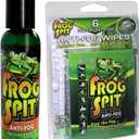 Frog Spit Anti-Fog Concentrate and Wipes - 2 oz. Bottle of Anti-Fog Solution, 6 Travel Wipes - Anti Fog for Glasses, Goggles, Face Masks, Helmet Face Shields