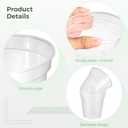 OMISTAR 8 Pcs Clear Plant Pots with Drainage - Clear Nursery Pots with Drainage Holes, Ideal for Lily Plants, Height 3-6 Inches Lightweight and Stackable Design for Efficient Growth