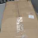 RoomTalks Mid Century Modern Washable Rug, Boho Cute Aesthetic 5x7 Area Rugs for Bedroom Dining Living Room Kitchen, Abstract Tropical Leaves Non Slip Thin Indoor Entryway Rug Accent Floor Carpet (Terracotta and Black)