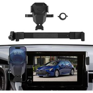 Phone Holder Fit for 2019-2025 Toyota Corolla 2022-2025 Corolla Cross Accessories,Adjustable Mobile Cell Phone Stand for 8-inch,Screen Corolla Navigation Screen Bracket Interior