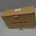 Eldnacele Christmas Flickering Flameless Candles with 6 Hour Timer, Red Christmas Tree Decal Battery Operated Real Wax LED Pillar Candles Home Tabletop Holiday Decor(3Pcs,3×4/5/6 Inches)