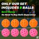 Pickleball Paddles Set of 2 for Beginners, Families & Enthusiasts of All Ages, T300 Carbon-Infused Pickleball Rackets for Better Spin & Control, USAPA Lightweight Pickleball Set with 8 Balls & Bag