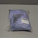 GORGLITTER Men's Button Up Shirt Collared Hollow Out Half Short Sleeve Knitted Street Tops (Blue, Small)