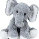 Elephant Stuffed Animals Soft Plush Toy for Baby Girls Boys,12" Grey Soft Small Stuffed Elephant Huggable Gifts for Birthday