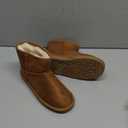 DREAM PAIRS Girls Boys Boots Kids Winter Ankle Faux Fur Lined Snow Shoes FuzzyClassic Kid's Low Boot for Toddler/Little Kid/Big Kid (Camel) 3 Little Kid