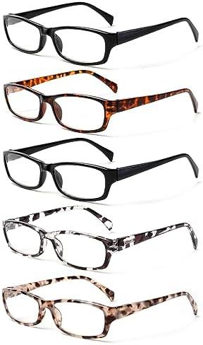Amazon.com: Kerecsen Reading Glasses 5 Pairs Fashion Ladies Readers Spring Hinge with Pattern Print Eyeglasses for Women (Mix Color -4, 1.50) : Health & Household