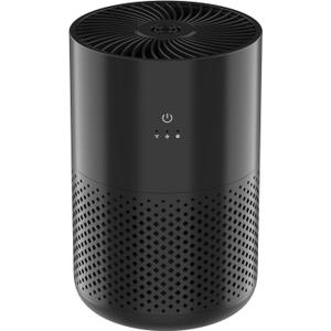 HEPA Filter Air Purifiers For Home Large Bedroom-20db Quiet Air Purifier For Allergies, Smoke, Pet Dander, Odor, Dust, Pollen, Up To 1100 Sqft, True HEPA Air Purifiers For Home Office (BLACK)