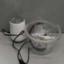 Food Processor,Electric Food Chopper with 500W Stainless Steel Motor & 2 Sharp Blade Sets,8-Cup Glass Bowl for Meat, Vegetables, Fruits and Nuts