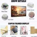 CXHOSTENT Black Jazz Canvas Wall Art Abstract Black Music Painting Prints African American Picture Musical Instruments Artwork for Men Room Decor Framed (Black, 16.00" x 24.00")