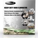 Car Deodorizer Odor Eliminator, Chlorine Dioxide Odor Removal, Fast-Release Clo2 Vapor Eliminate Odor for Car and Home, 100% Without Fragrance or Residue.