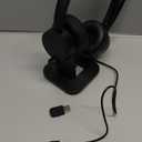 Wireless Headset with Mic for Work(Upgrade Volume Knob & Charging Indicator), Bluetooth Headset with Microphone for PC, with Noise Cancelling/Mute/USB for Call Center/Office/Home/Computer/Teams/Zoom (Black)