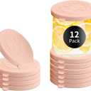 Oui Yogurt Jar Lids Silicone | Covers Fit For 5 Oz Oui Yogurt Glass Jars | Perfect For Oui Yogurt Bottle with Label | Lids Only | Food-Grade/Leakproof/Reusable | 12Pcs Flesh Colors (12Pink)