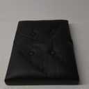 Storage Ottoman Foot Rest Stool with Thicker Foam Padded Seat. Foldable Leather Footstool Bench. Small Ottoman with Storage for Living Room Bedroom Coffee Table 350 lbs, 17x13x13in, Black.