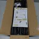 Over The Table Rod Stand with Clamps - Adjustable Tabletop Banner Holder for Party Decor, Balloon Arches, Garland Hanging - Durable Reusable for Weddings, Birthdays, Family EventsBlack