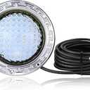 SH101300 100FT 120V LED Pool Light (White), 10 Inch Pool Light Bulb for Inground Pool, Underwater Swimming Pool Spa Light Replacement