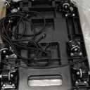 Folding Hand Truck 500lbs, Portable Heavy Duty Dolly Cart, 6 Wheels Collapsible Luggage Cart with 2 Elastic Ropes - Compact Trolley Cart for Easy Moving - Ideal Hand Cart for Travel and More (17, Black)