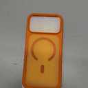 SUPFINE Magnetic for iPhone 17 Pro Max Case with Screen Protector (Compatible with MagSafe)(Military Grade Drop Protection) Translucent Matte Shockproof Phone Cover,Starry Orange