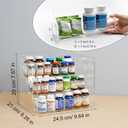 3-Tier Vitamin Storage Organizer, Organizer For Vitamin Bottles And Medicine Bottle, Vitamin Bottle Organizer For Countertop, Bathroom Cabinet Storage Items Are Clearly Visible