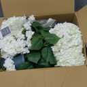 Artificial Hydrangea Bush 20 Inch Potted Faux Hydrangea Plant, UV Resistant Outdoor Hydrangea Artificial Plants for Front Porch, Garden, Patio & Indoor Decor